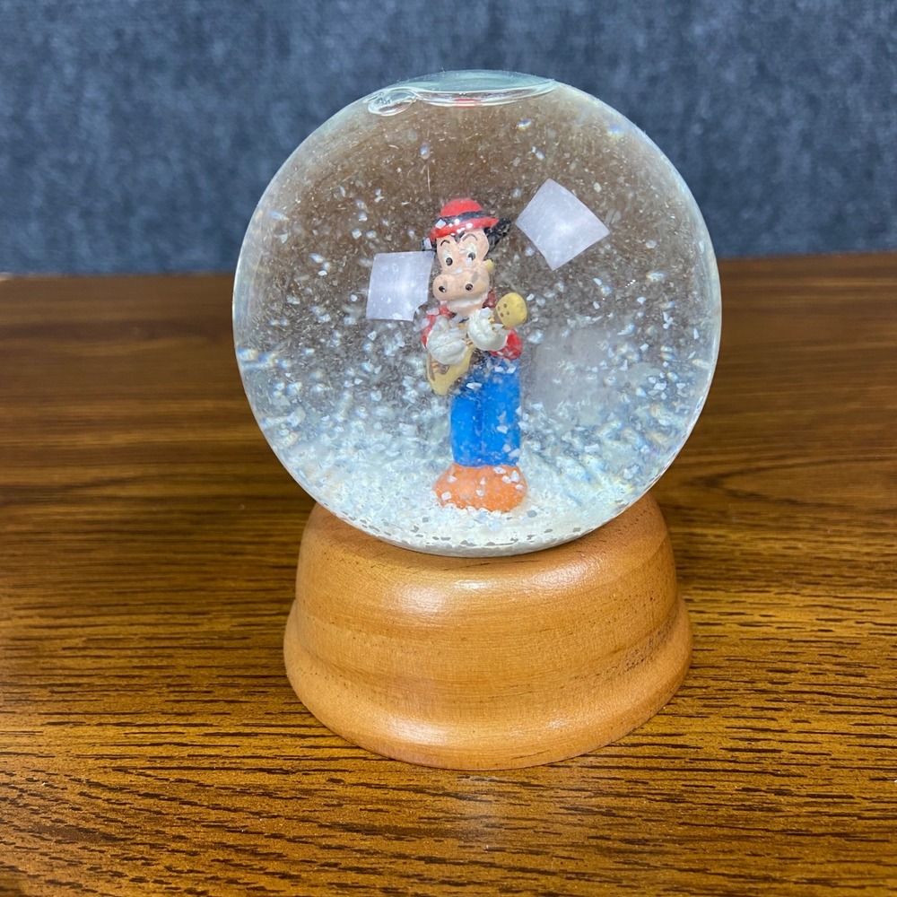 NE Disney‎ Horace Horsecollar Snow Globe Limited Edition Crystal Collection 80s